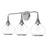 Hazel 26-in Chrome/clear Glass 3 Lights Vanity | VL524326CHCL