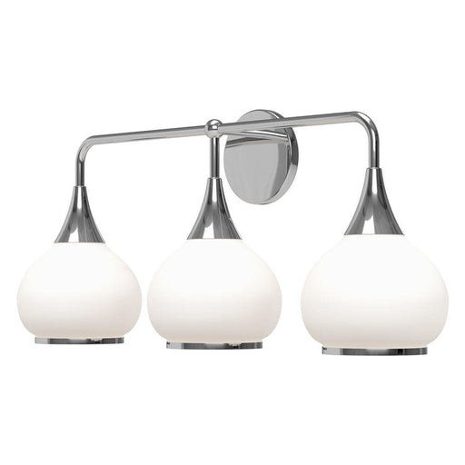 Hazel 26-in Chrome/opal Matte Glass 3 Lights Vanity | VL524326CHOP