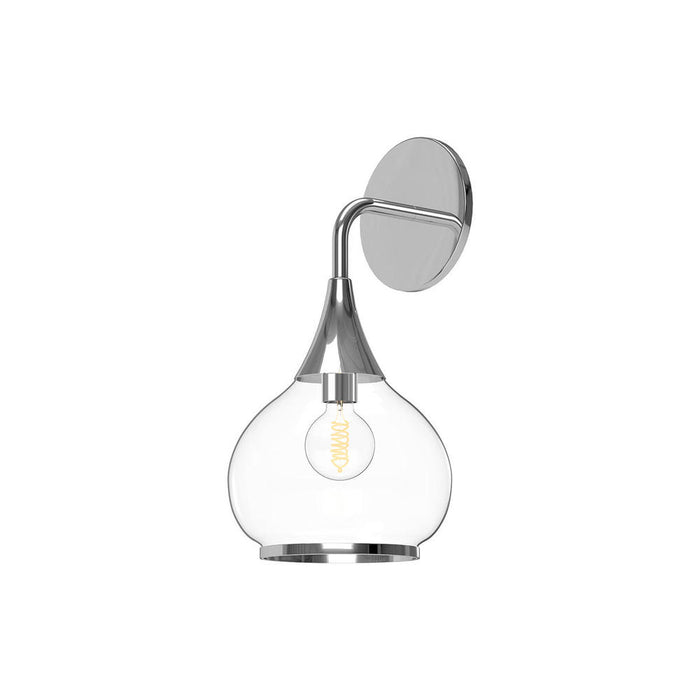 Hazel 6-in Chrome/clear Glass 1 Light Wall/vanity | WV524006CHCL