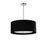  4 Light  Helena Pendant Pc, Black W/white Diffuser | HEL-224P-PC-BW