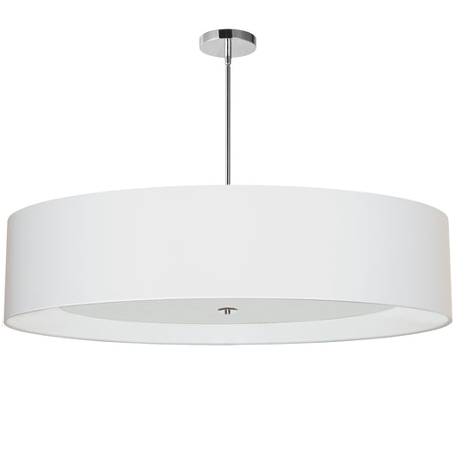  6 Light  Helena Pendant Pc, Wh W/wh Diffuser | HEL-406P-PC-WH