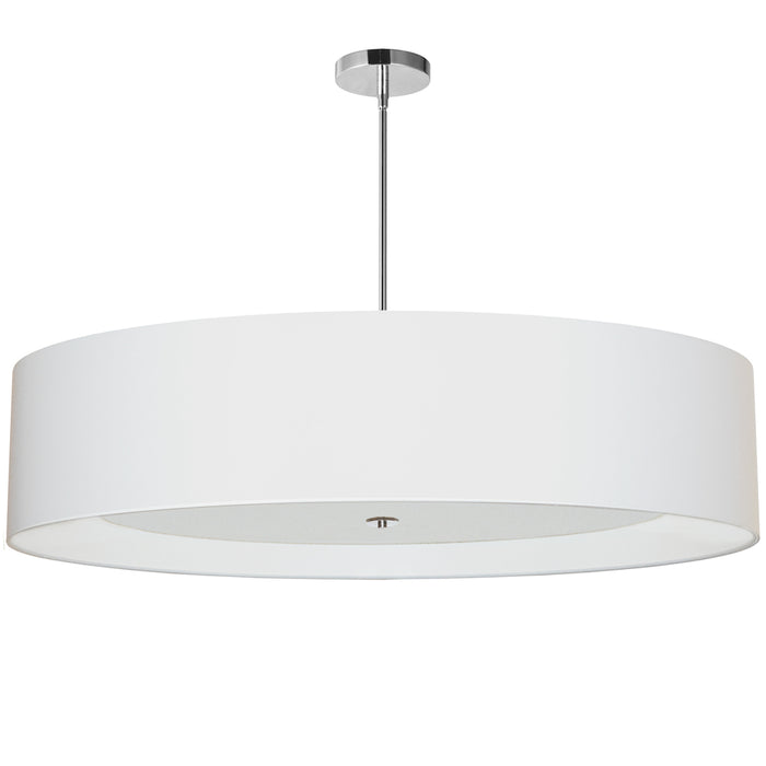  6 Light  Helena Pendant Pc, Wh W/wh Diffuser | HEL-406P-PC-WH