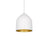 Kuzco Lighting Inc Helena 8-in White/Gold 1 Light Pendant