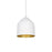 Kuzco Lighting Inc Helena 8-in White/Gold LED Pendant