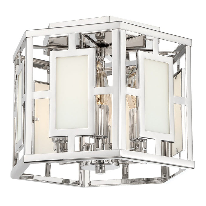 Crystorama Libby Langdon for Crystorama Hillcrest 6 Light Polished Nickel Ceiling Mount