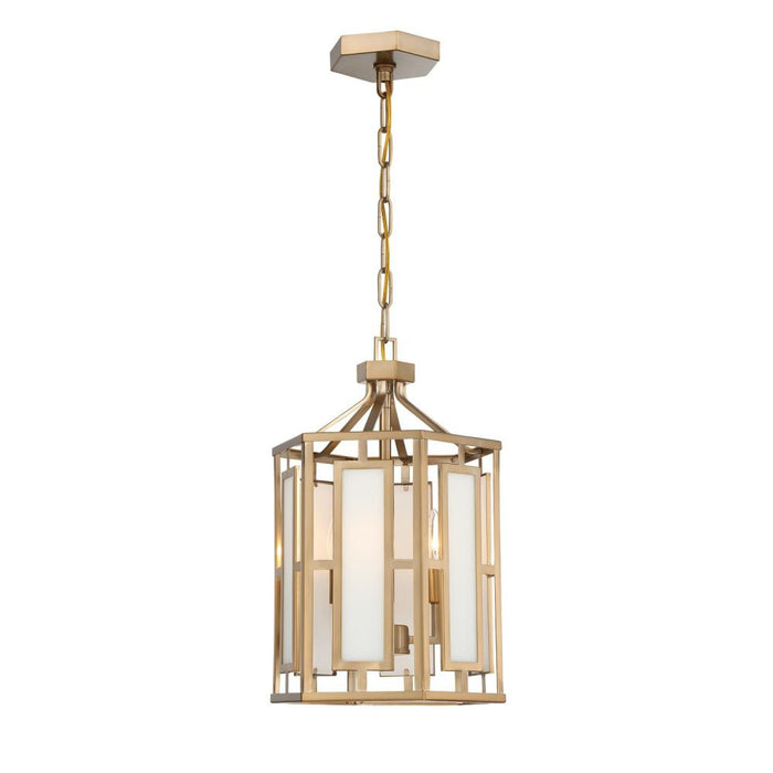 Crystorama Libby Langdon for Crystorama Hillcrest 3 Light Vibrant Gold Mini Chandelier