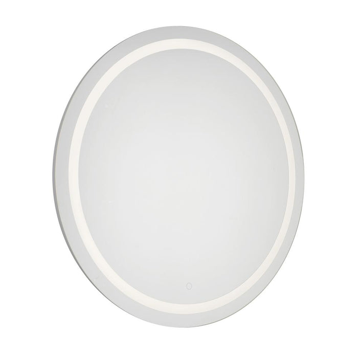 Kuzco Lighting Inc Hillmont 32-in Sandblasted Merc Edge LED Vanity Mirror