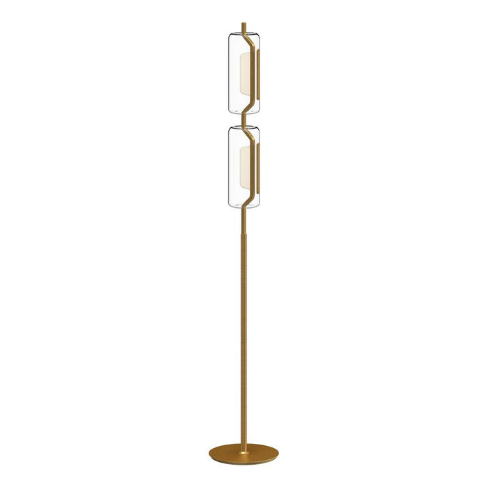 Hilo 63-in Brushed Gold Led Floor Lamp | FL28563-BG