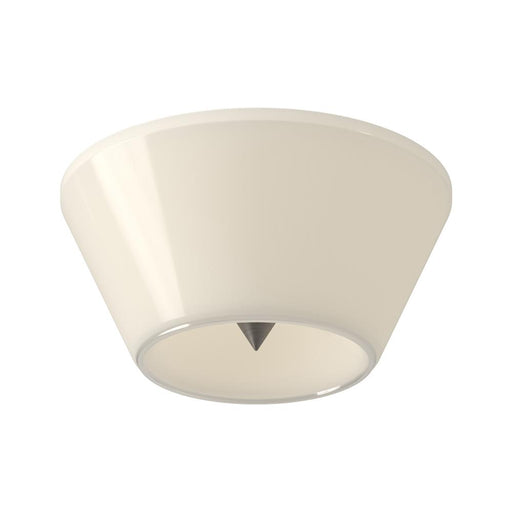 Holt 10-in Brushed Nickel/glossy Opal Glass Led Flush Mount | FM45710-BN/GO