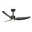 Hugo 42-in Brushed Gold/matte Black With Light Kit Ceiling Fan | CF72942-BG/MB-5CCT