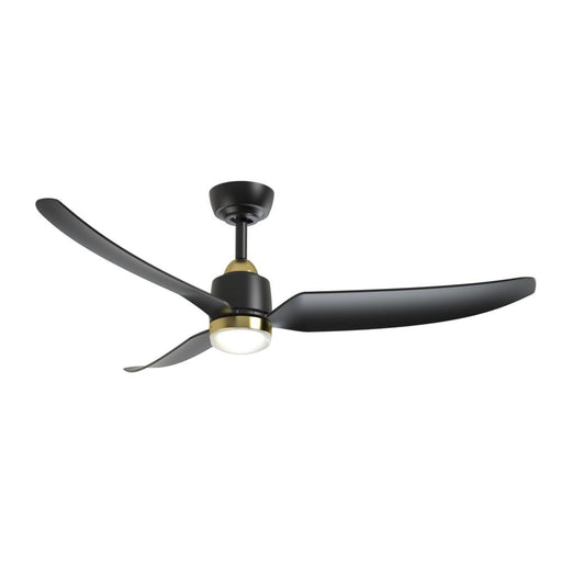 Hugo 52-in Brushed Gold/matte Black With Light Kit Ceiling Fan | CF72952-BG/MB-5CCT