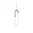 Huron 8-in Brushed Gold Led Pendant | PD95108-BG