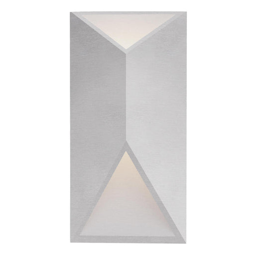 Kuzco Lighting Inc Indio 12-in Brushed Nickel LED Exterior Wall Sconce
