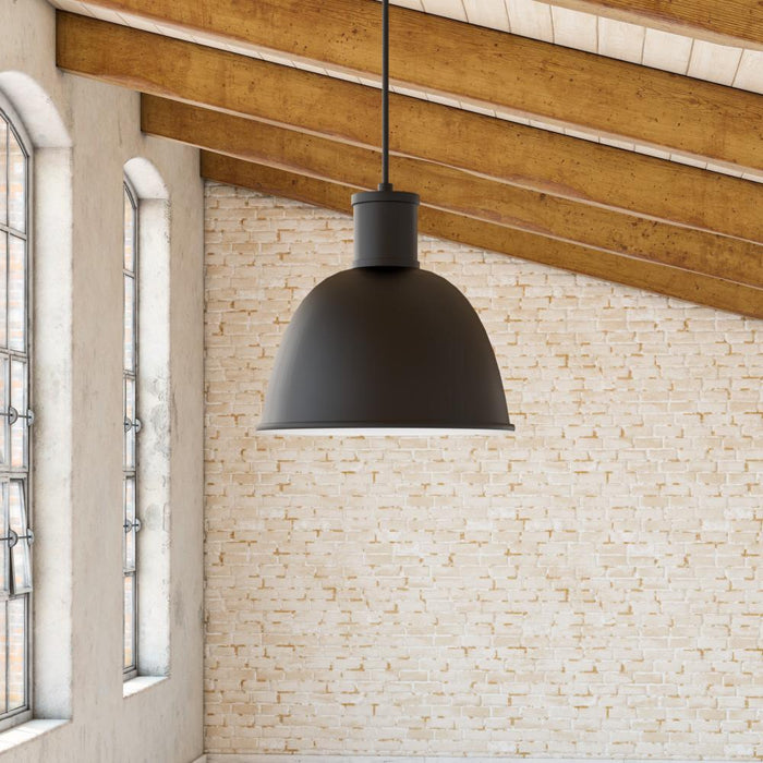 Irving 13-in Black 1 Light Pendant | 493513-BK