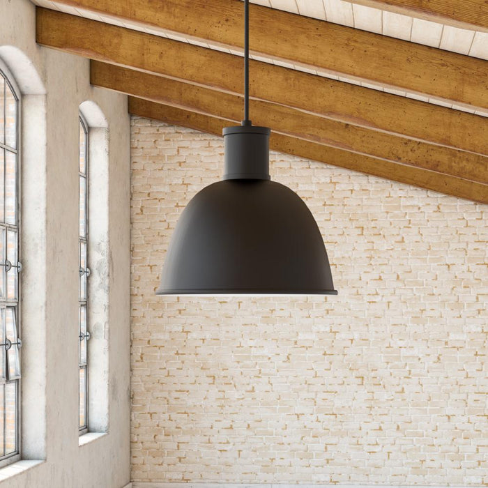 Kuzco Lighting Inc Irving 16-in Black 1 Light Pendant