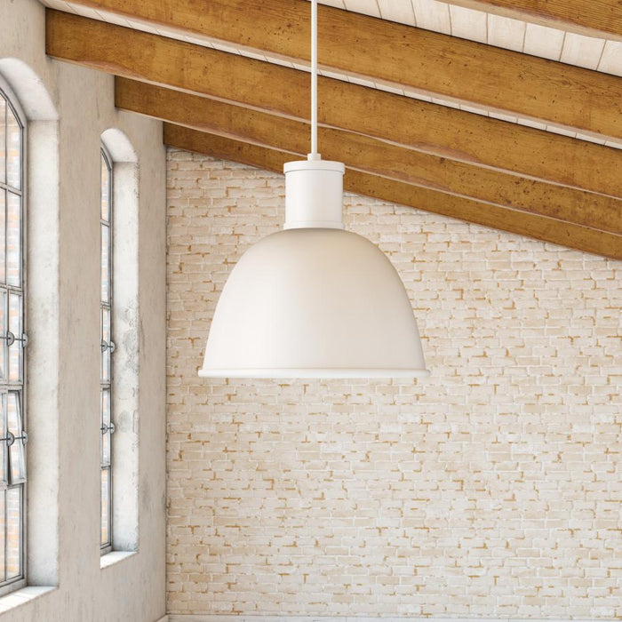 Kuzco Lighting Inc Irving 16-in White 1 Light Pendant