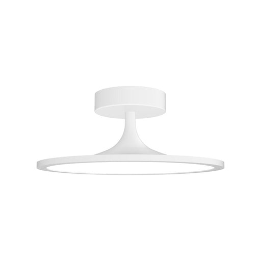 Issa 12-in White Led Semi Flush Mount | SF418012WH