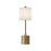 Issa 26-in Brushed Gold/ivory Linen 1 Light Table Lamp | TL418726BGIL