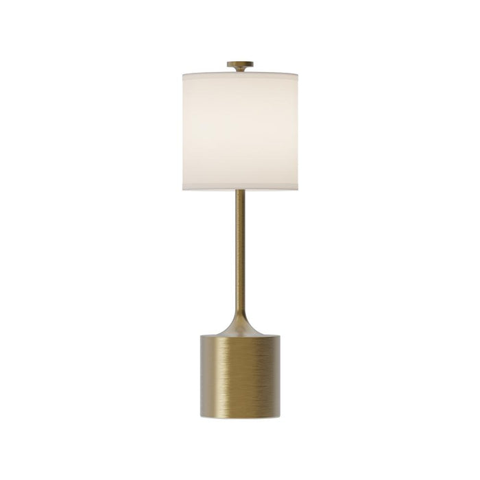 Issa 26-in Brushed Gold/ivory Linen 1 Light Table Lamp | TL418726BGIL