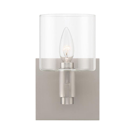 Eurofase Decato 1 Light Sconce in Nickel