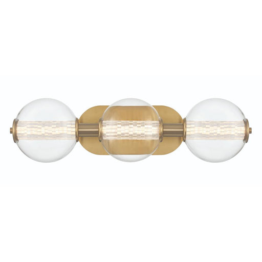 Atomo 3 Light Sconce In Gold With Clear Glass | 46809-023