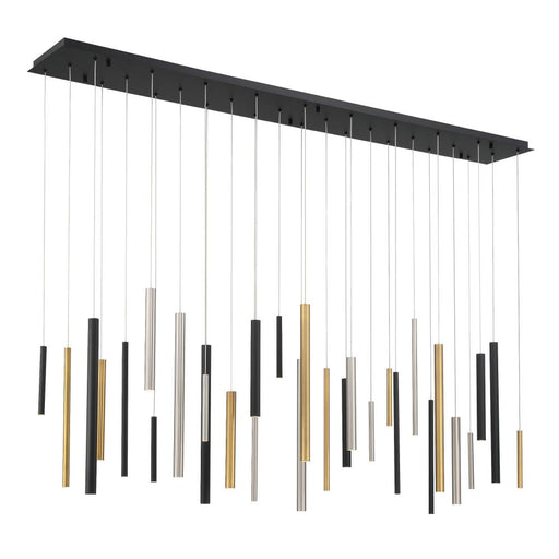 Santana 30 Light Led Chandelier In Mixed Black, Gold And Nickel | 46814-012