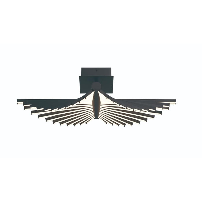 Seraph 1 Light 24.5" Flushmount In Black | 46897-015