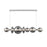 Atomo 1 Light Chandelier In Chrome With Smoked Glass | 46772-022