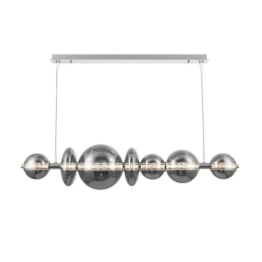 Atomo 1 Light Chandelier In Chrome With Smoked Glass | 46772-022