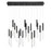 Benicio 18 Light Chandelier In Black | 46771-018