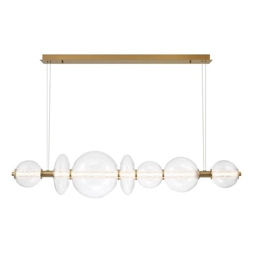 Atomo 1 Light Chandelier In Gold With Glear Glass | 46772-036