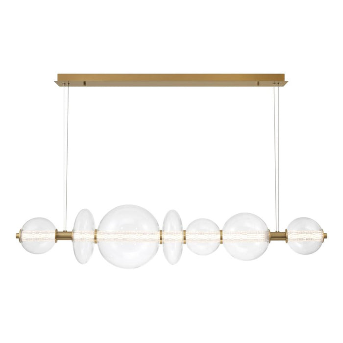 Atomo 1 Light Chandelier In Gold With Glear Glass | 46772-036
