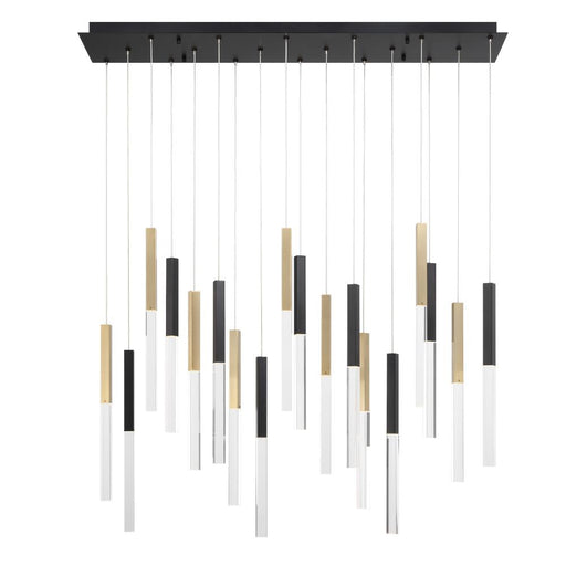 Benicio 18 Light Chandelier In Gold & Black | 46771-025