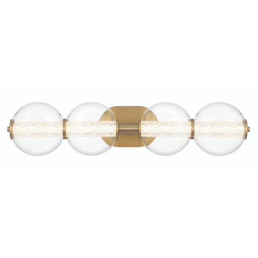 Atomo 4 Light Sconce In Gold With Clear Glass | 46810-025