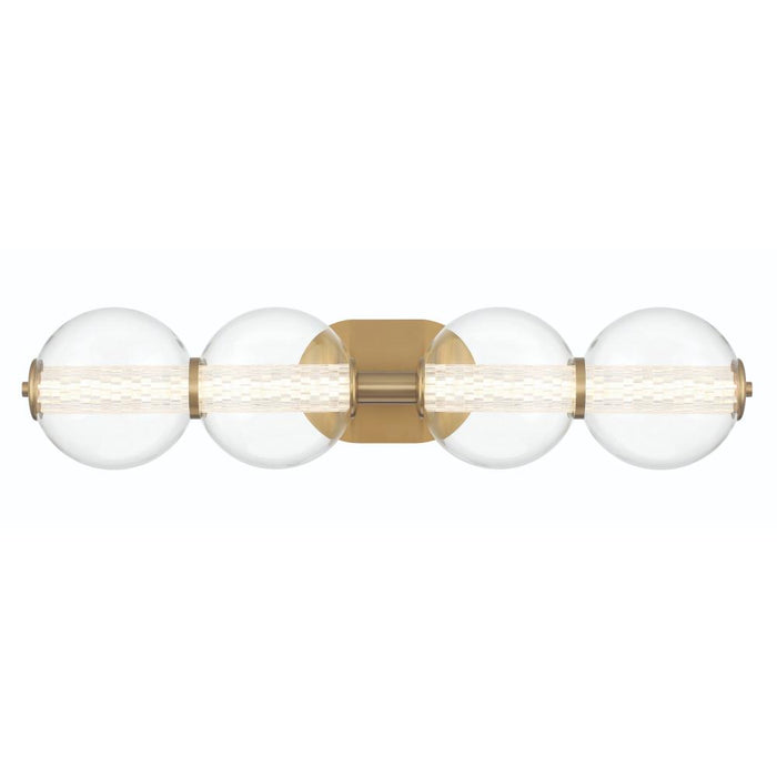Atomo 4 Light Sconce In Gold With Clear Glass | 46810-025