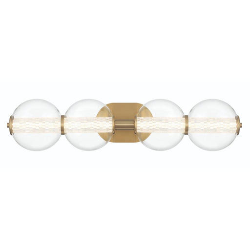 Eurofase Atomo 4 Light Sconce in Gold with Clear Glass