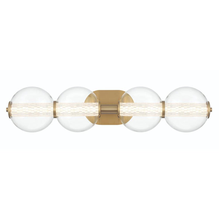 Eurofase Atomo 4 Light Sconce in Gold with Clear Glass