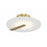 Eurofase Nuvola 12.25" LED Flushmount in Gold and White