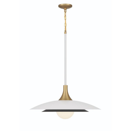 Welsh 1 Light 24" Led Pendant In White | 46785-015