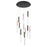 Benicio 11 Light Chandelier In Gold And Black | 46477-033
