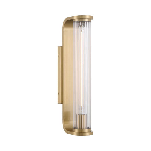 Crystorama Jarvis 1 Light LED Aged Brass Sconce