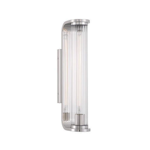 Crystorama Jarvis 1 Light LED Polished Nickel Sconce