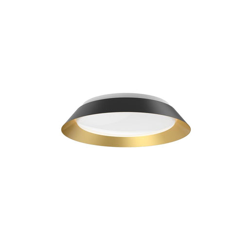 Jasper 14-in Black/gold Led Flush Mount | FM43414-BK/GD