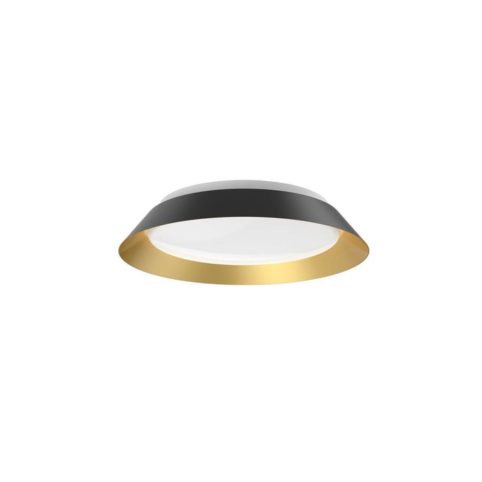 Jasper 14-in Black/gold Led Flush Mount | FM43414-BK/GD