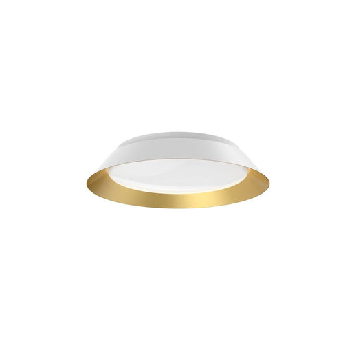 Kuzco Lighting Inc Jasper 14-in White/Gold LED Flush Mount