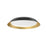 Kuzco Lighting Inc Jasper 19-in Black/Gold LED Flush Mount