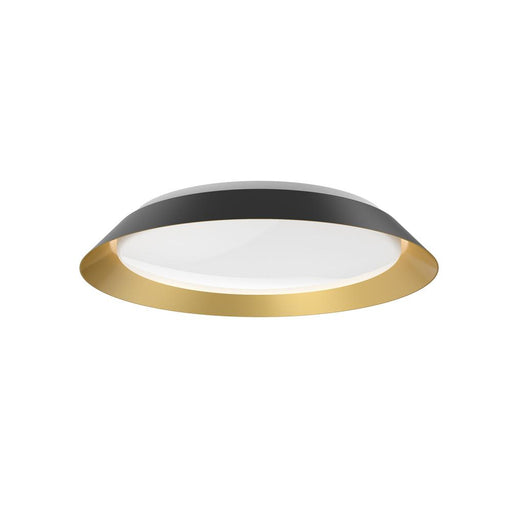 Kuzco Lighting Inc Jasper 19-in Black/Gold LED Flush Mount
