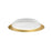 Kuzco Lighting Inc Jasper 19-in White/Gold LED Flush Mount