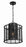 Crystorama Jayna 1 Light Matte Black Mini Pendant