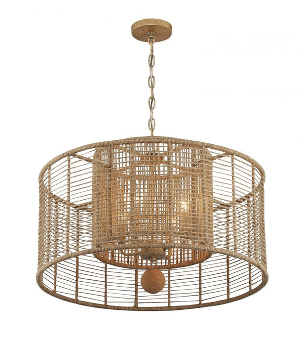 Jayna 4 Light Burnished Silver Chandelier | JAY-A5004-BS